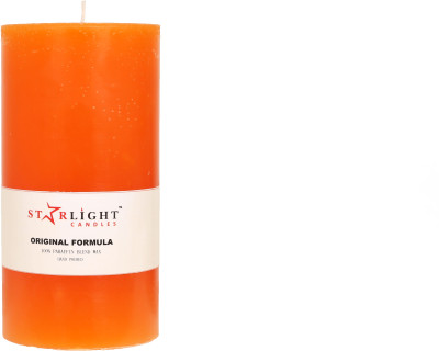 Starlight Candles jyoti Candle(Orange, Pack of 1)