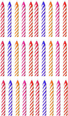 

skycandle.in birthday Candle(Multicolor, Pack of 30)
