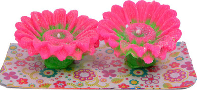 

Shreeng Lotus Shape Multicolor Wax Candle Candle(Multicolor, Pack of 2)