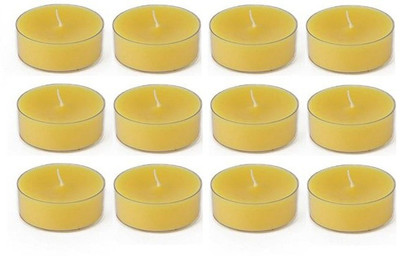 

Devinez Smokless Tealight Candles Candle(Yellow, Pack of 12)