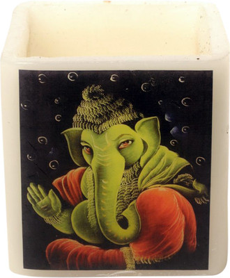 11% OFF on Artistique Beautiful Digital Print Ganpati Hurricane Candle(Multicolor, Pack of 1)