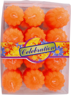 

DCH Scented Thick Candle(Orange, Pack of 12)
