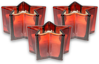 

Home Artisan Starburst Red Wine Candles Candle(Red, Pack of 3)