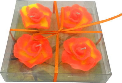 

Gayatri Creations FLOWER FLOATING Candle(Multicolor, Pack of 4)