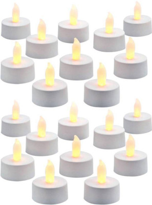 

Home Shop Retails LED Tea Light Candle(White, Pack of 20)