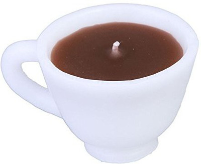 

Futaba Coffee Cup Candle(White, Brown, Pack of 1), Brown;white