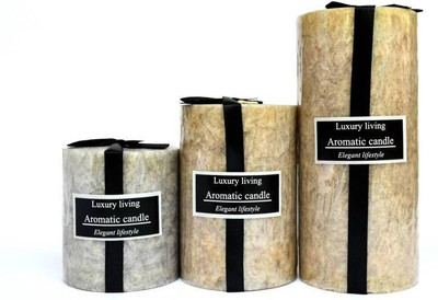 

Antwortz Traders Cinnamon Premium Candle(Grey, Pack of 3)