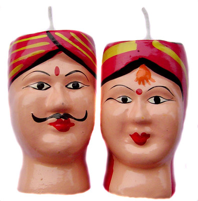 44% OFF on Rastogi Handicrafts Couple-R Candle(Red, Pack of 2)