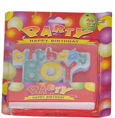 

Indigo Creatives Additonal Special Birthday Boy Logo Cake Candle(Multicolor, Pack of 1)