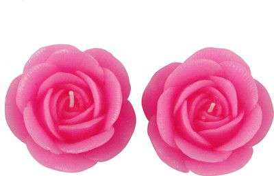 

IYANA FLOATING ROSE Candle(Pink, Pack of 2)