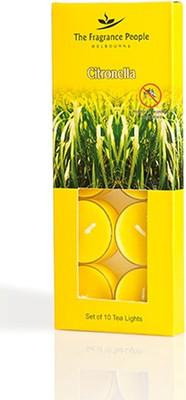 

The Fragrance People Anti Mosquito Tea Light Candle(Yellow, Pack of 10)