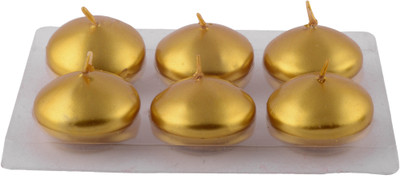 

Giftadia Tealight Candles FC-44 Golden Candle(Gold, Pack of 6)