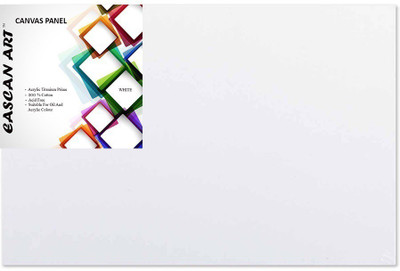 

eascan art 12" x 16" Cotton Medium Grain Board Canvas (Set of 1)(White)