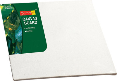 Kokuyo Camel Camlin Cloth Acrylic Coated Board Canvas (Set of 1)(White)