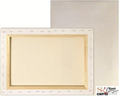 

Skyhawk 16" x 24" Cotton Medium Grain Pre Stretched Canvas (Set of 1)(White)