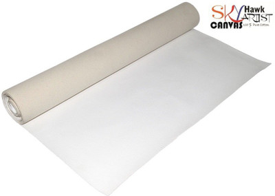 

Skyhawk 24" X 5 Meter Cotton Medium Grain Canvas Roll (Set of 1)(White)