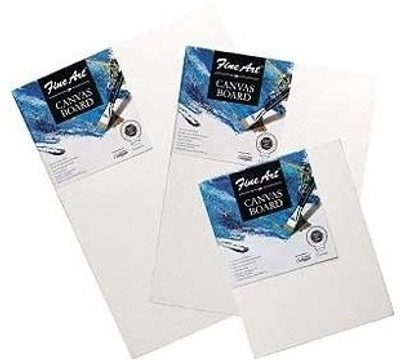 

Pidilite Cotton Medium Grain Canvas Board (Set of 6)(White)