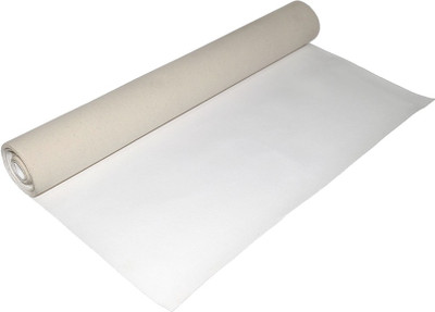 

Skyhawk 12" X 5 Meters Cotton Medium Grain Canvas Roll (Set of 1)(White)