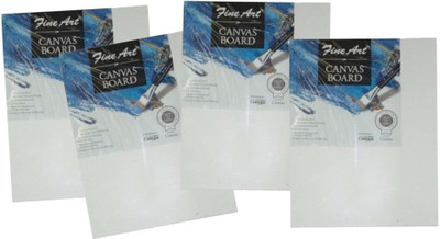 TG's Pidilite Cotton Medium Grain Canvas Board (Set of 4)(White) TG's Pidilite Cotton Medium Grain Canvas Board (Set of 4)(White)