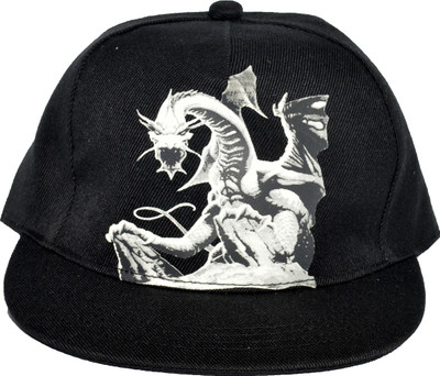 

Welwear Printed Hip Hop Cap, Black