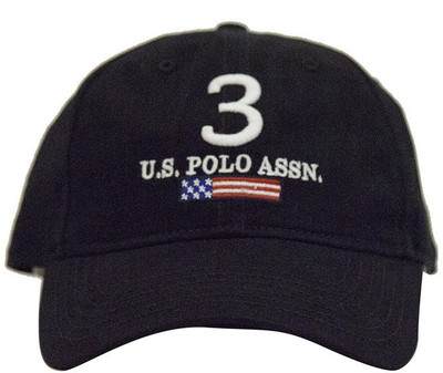 

U.S. Polo Assn Solid Round Cap, Black
