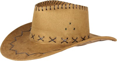 

FabSeasons Solid Cowboy Hat Cap, Brown