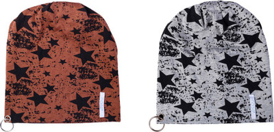 

Noise Printed Skull Cap(Pack of 2, Multicolor