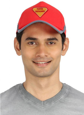 

Campus Sutra Solid Baseball Cap Cap, Red;grey