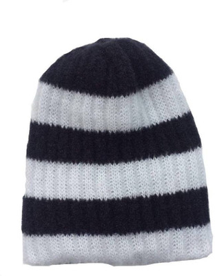

Uncle Benit Striped Skull Cap, Black;white