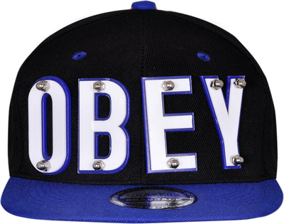 

Cravers Premium Solid Snapback Cap, Black;blue