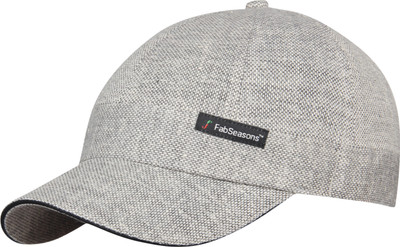 

FabSeasons Self Design Short Peak Cap Cap, Grey