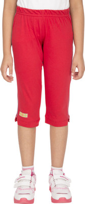 

Ocean Race Capri For Girls Self Design Cotton(Red