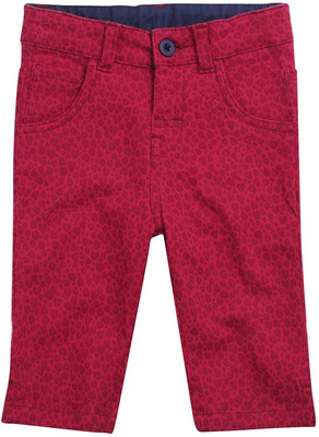 

Wow Mom Capri For Girls Printed Cotton(Red