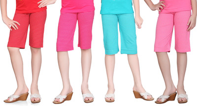 SINI MINI Capri For Girls Printed Cotton Blend(Multicolor) SINI MINI Capri For Girls Printed Cotton Blend(Multicolor)