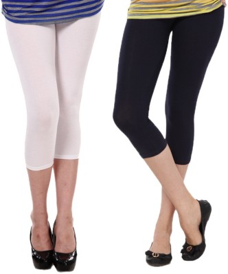 Famaya fmcpry Women White, Black Capri