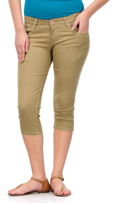 Fashion Cult Women Beige Capri