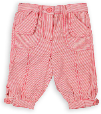 

Lilliput Capri For Girls Striped Cotton(Red