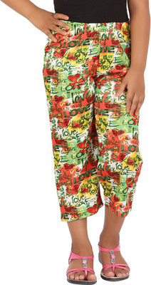 

Blue Girls Capri For Girls Printed(Multicolor)