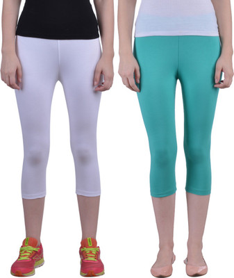 Dollar Missy Four-Way Stretchable Mid Calf Length Women Multicolor Capri