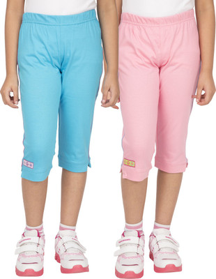 

Ocean Race Capri For Girls Self Design Cotton(Multicolor, Aqua & light pink