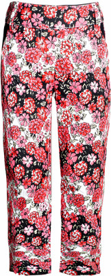 

Naughty Ninos Capri For Girls Floral Print Cotton(Pink