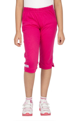 

Ocean Race Capri For Girls Solid Cotton(Pink, Hot pink