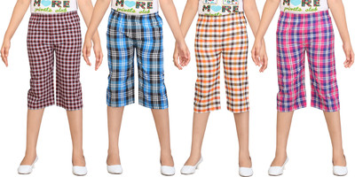 

Dongli Capri For Girls Checkered(Multicolor)