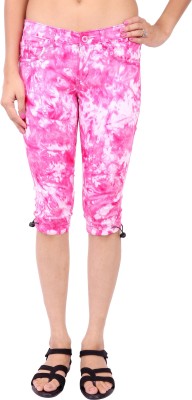 Fashion Cult Feminine Women Pink Capri