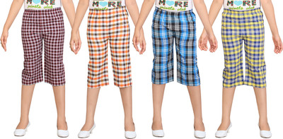 

Dongli Capri For Girls Checkered(Multicolor)