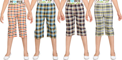 

Dongli Capri For Girls Checkered(Multicolor)