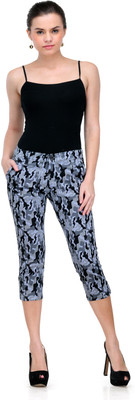 Fashion Cult Women Black, Grey Capri