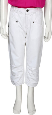 

Eves Pret A Porter Capri For Girls Casual Solid Cotton(White Pack of 1, Pure white