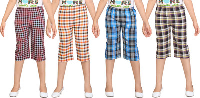 

Dongli Capri For Girls Checkered(Multicolor)