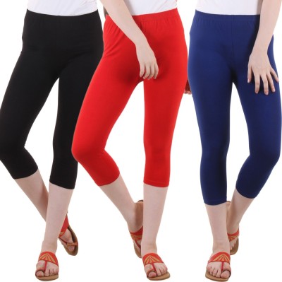 FASHA Women Red, Blue, Black Capri